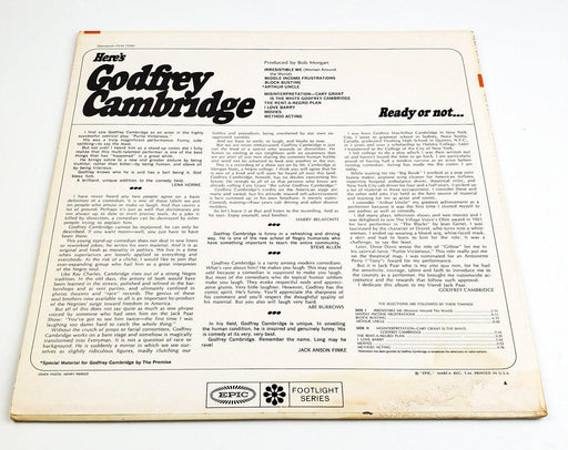 Godfrey Cambridge Ready Or Not Here's Godfrey Cambridge 33 RPM LP Record 1964 2