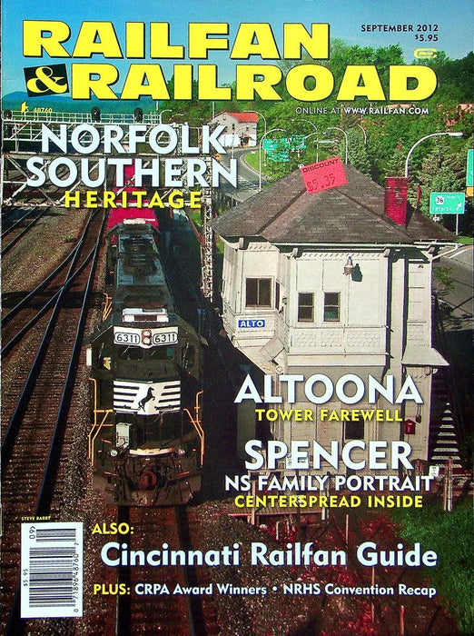 Railfan & Railraod Magazine September 2012 Vol 31 No 9 Altoona Tower Farewell