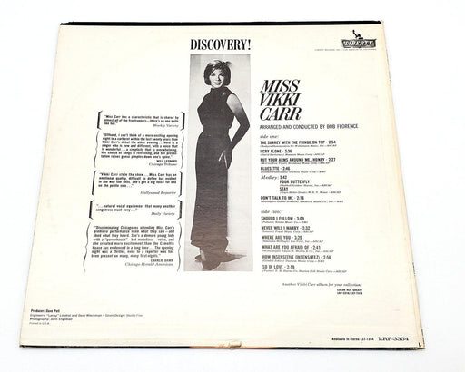 Vikki Carr Discovery! Miss Vikki Carr 33 RPM LP Record Liberty 1964 LRP-3354 2