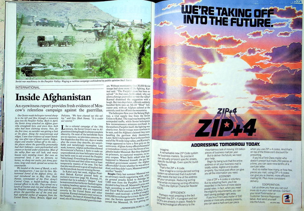 Newsweek Magazine June 11 1984 40 Years After Normandy WW2 Rememered Afghanistan