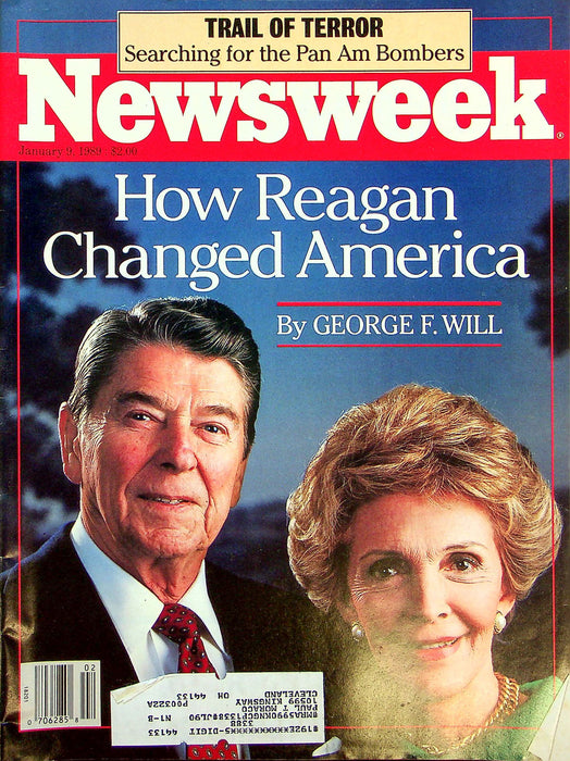 Newsweek Magazine January 9 1989 Pan American Flight 103 Terrorist Reagan