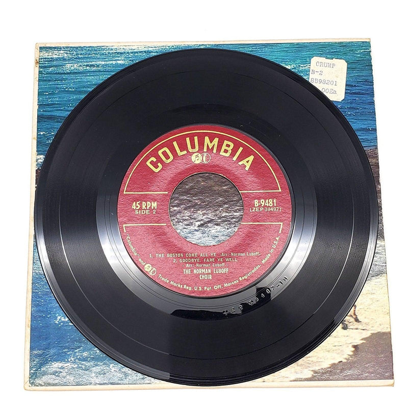 Norman Luboff Choir Songs Of The Sea 45 RPM EP Record Columbia B-9481 3
