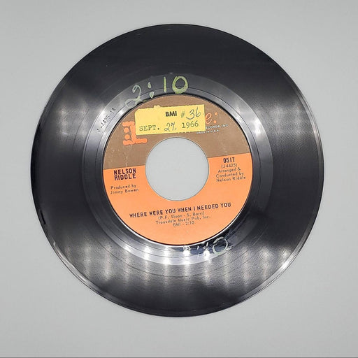Nelson Riddle Where Were You When I Needed You Single Record Reprise 1966 0517 1