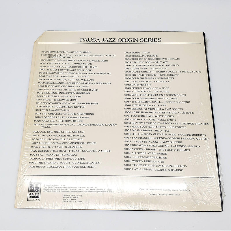 Woody Herman The Hits Of Woody Herman LP Record Pausa Records 1986 IN SHRINK 2