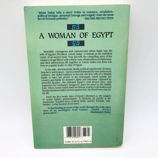 A Woman of Egypt Paperback Jehan Sadat 1989 Jehan Sadat Love of Anwar Country 2