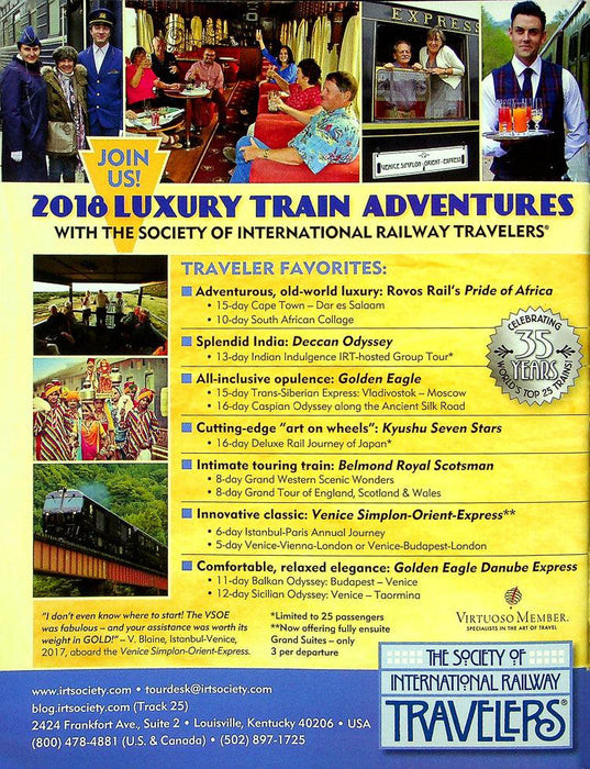 Classic Trains Magazine Winter 2017 Vol 18 No 4 Santa Fe Goes To War