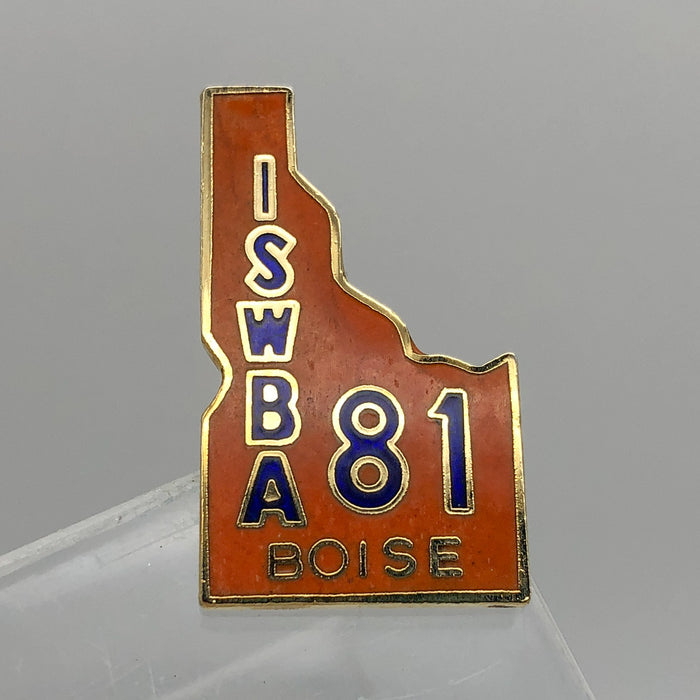 Womens Bowling Association Lapel Pin Boise Idaho ISWBA Pinback Bowling Enamel