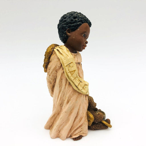 All Gods Children Figurine Mariah 1994 African American Angel Girl Patience COA 2