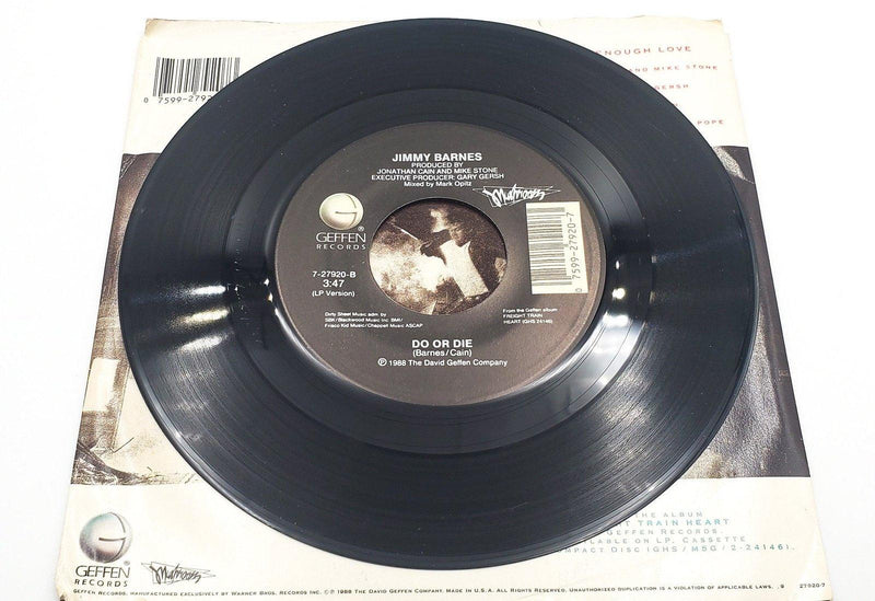 Jimmy Barnes Too Much Ain't Enough Love Record 45 RPM Single 7-27920 Geffen 1988 4