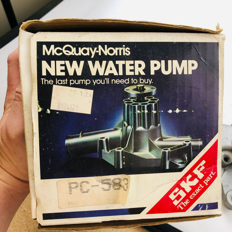 McQuay Norris PC-583 Water Pump For 1990 Jeep Cherokee 2.5L L4 New NOS J8134321