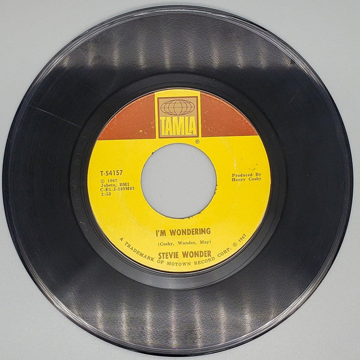 Stevie Wonder I'm Wondering Record 45 RPM Single T-54157 Tamla 1967 2