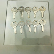 10x Master Lock Co 120 K Key Blanks Vintage Master Padlock Uncut New Old Stock 7