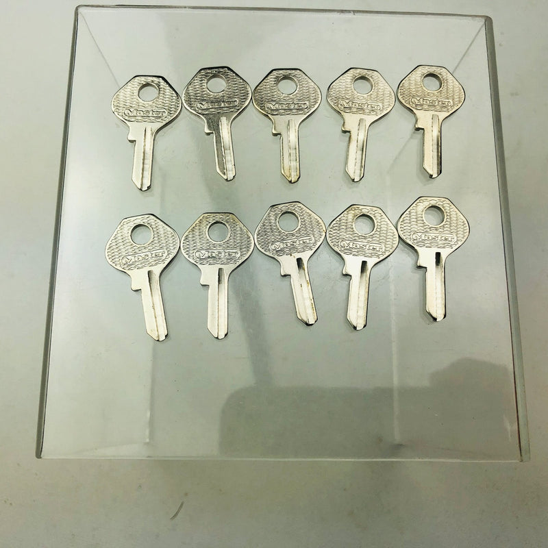 10x Master Lock Co 120 K Key Blanks Vintage Master Padlock Uncut New Old Stock 7