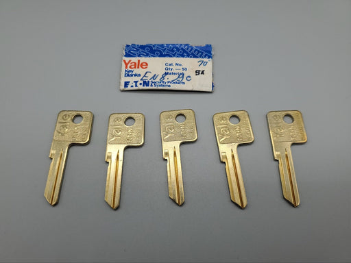 5x Yale EN8 Key Blanks GC Keyway Nickel Silver 5 Pin NOS 1