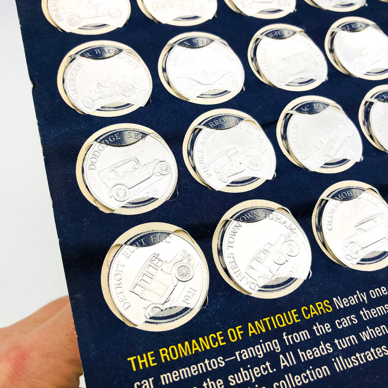 Sunoco Aluminum Antique Car Coin Collection Series 1 Franklin Mint 1901-1925