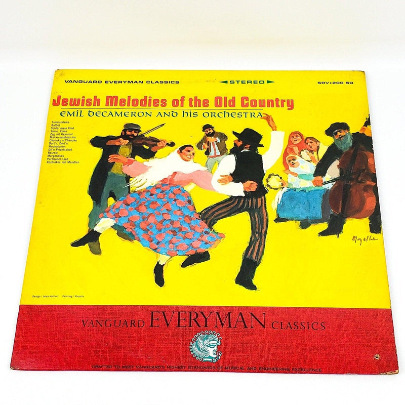 Emil Decameron Jewish Melodies Old Country Record 33 RPM LP Vanguard 1966 1