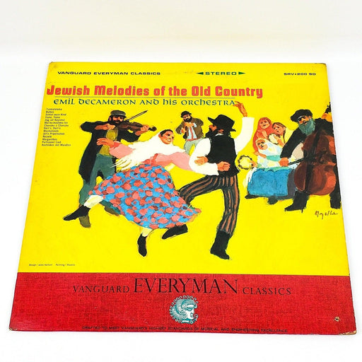 Emil Decameron Jewish Melodies Old Country Record 33 RPM LP Vanguard 1966 1