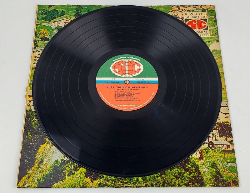 Sing Along in Italian Vol 2 Record 33 RPM LP COL-ST-731 Colonial 6