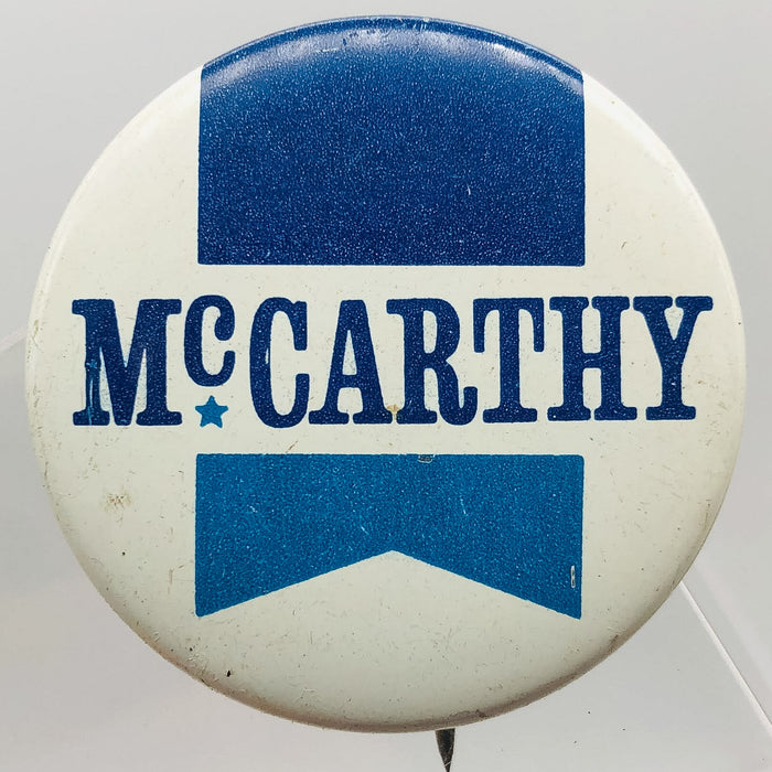 McCarthy Button Pin 1.25" Political Campaign US Senator Eugene Union Made 2