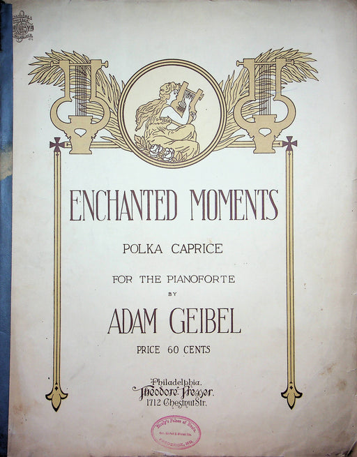 Enchanted Moments Polka Caprice Vintage Sheet Music Adam Geibel 1909 Piano 1