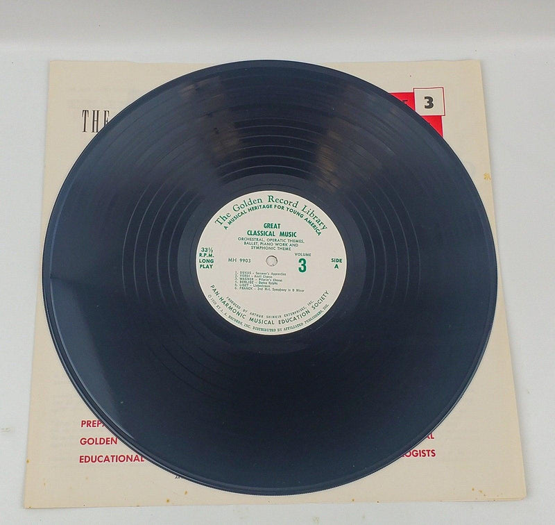 Great Classical Music Volume 3 Record 33 RPM LP Golden Record Library 1959 4
