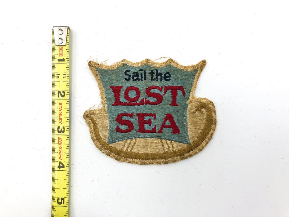 Vintage Sail the Lost Sea Patch Boat Ride Souvenir Caverns Sweetwater Tennessee