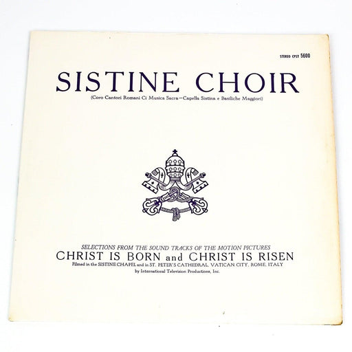 Sistine Choir Music of Christ is Born & Risen Record 33 RPM LP Counterpoint 1979 1