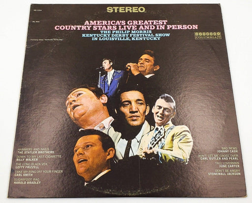 America's Greatest Country Stars Live And In Person 33 RPM LP Record Harmony 1