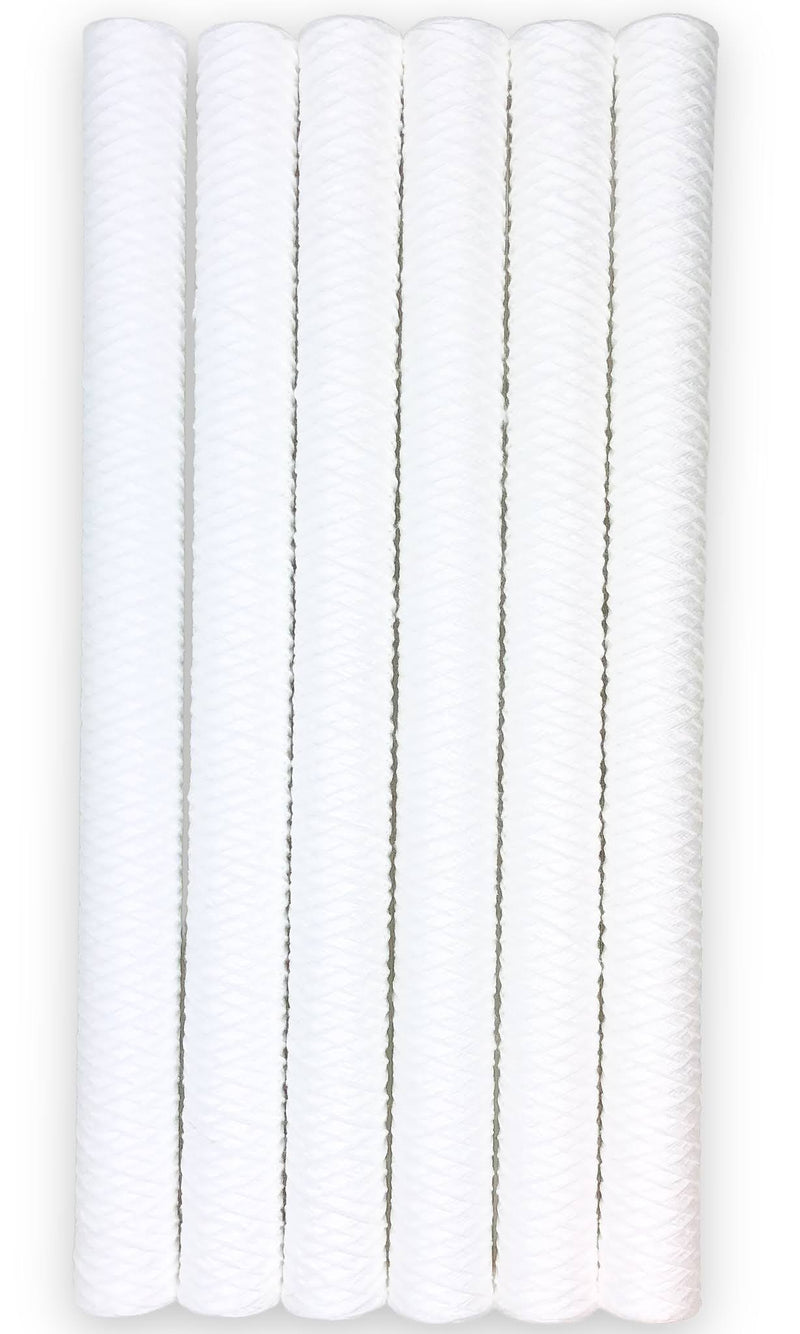 6pk String Wound Filter Cartridge 30"x2.5" 1 Micron Parker M39R30S Sediment