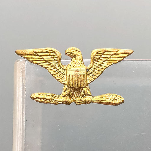 US Army Colonel Pin Pinback Eagle Rank Dress Collar Insignia Blankinton HI-GLO 2 2