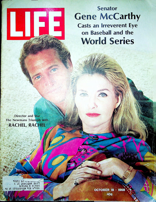 Life Magazine October 18 1968 Paul Rachel Joanne Newman Baseball Sen McCarthy 1