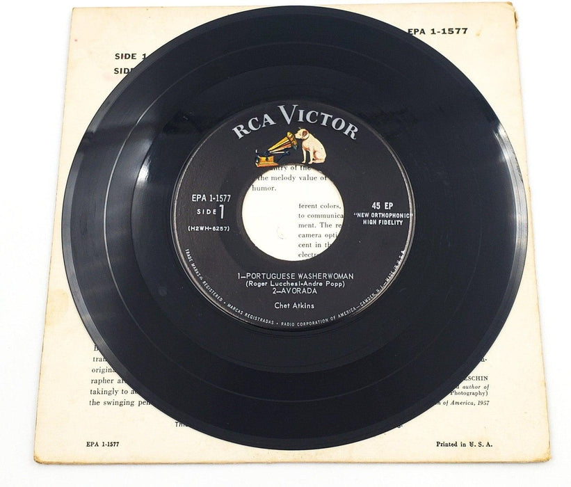 Chet Atkins Hi-Fi In Focus 45 RPM EP Record RCA 1957 EPA 1-1577 3