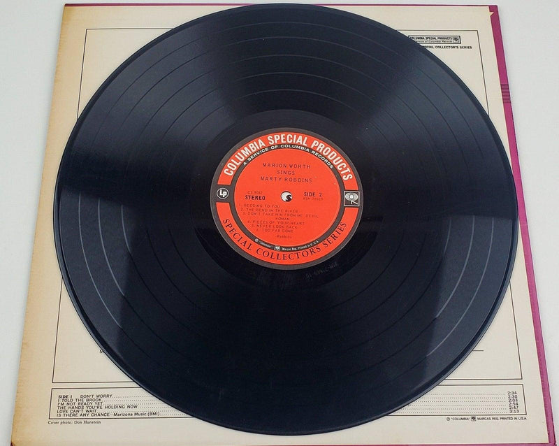 Marion Worth Sings Marty Robbins 33 RPM LP Record Columbia 1964 6