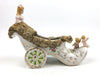 Occupied Japan Figurine Andrea Cherubs Angels Shoe Planter Flower Girl Hard Lace 4