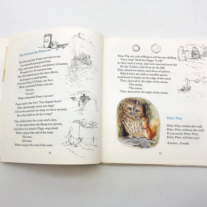 Beatrix Potter's Nursery Rhyme Book Hardcover Beatrix Potter 1987 F Warne and Co 9