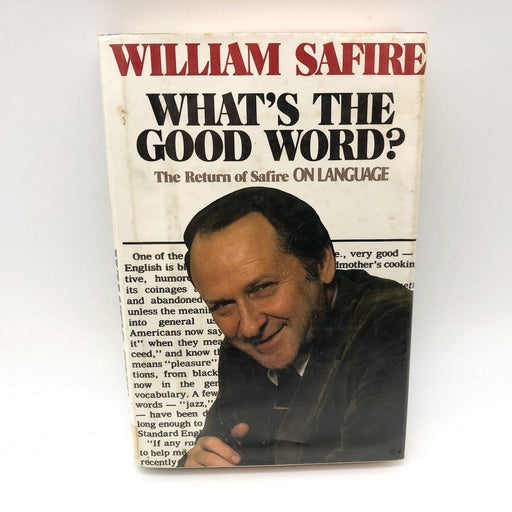 What's The Good Word William Safire 1982 Times Books HC 1st Ed/Print EX Library 1