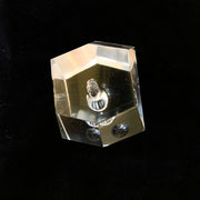 Faceted Crystal Orchid Bud Vase Geode Paperweight Mid Century Modern Art Glass 12