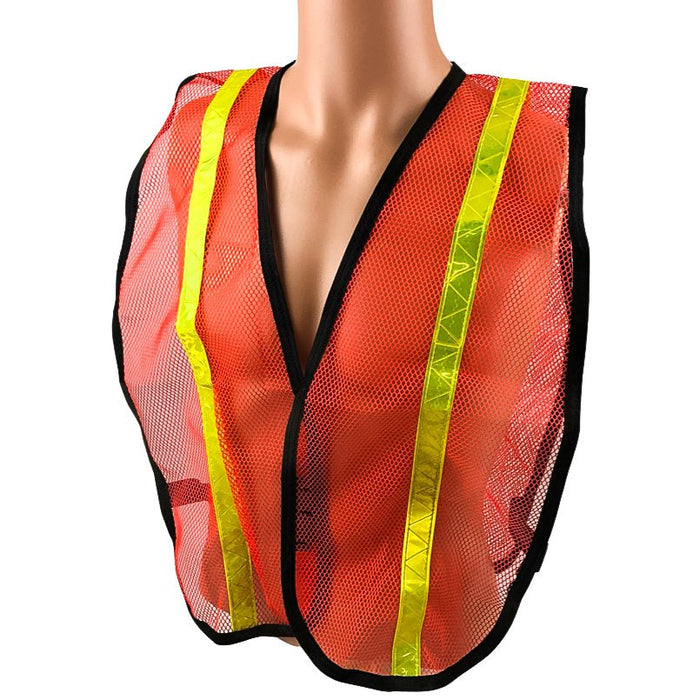 7pk High Visibility Safety Vests One Size Fits Mesh Reflective Workwear Traffic 1