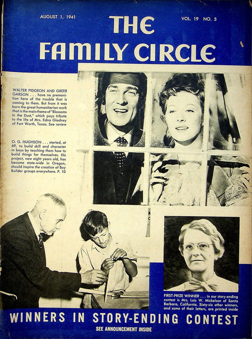 The Family Circle Magazine August 1 1941 Walter Pidgeon Greer Garson 1