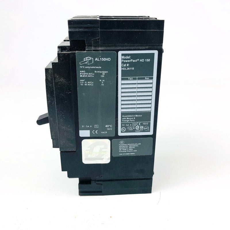 Square D HDL26110 Circuit Breaker 110A H Frame 15311 2 Pole New Old Stock NOS 4