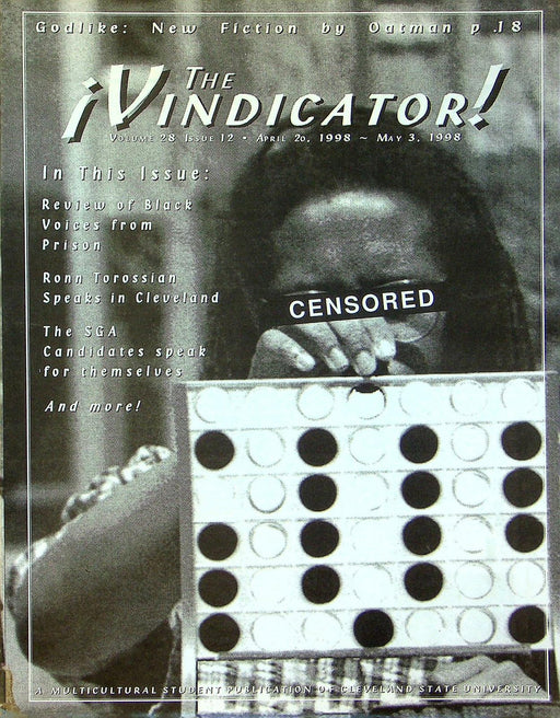 Vindicator Magazine CSU Ohio 1998 Vol 28 # 12 Ronn Torossian, Race & Politics 1