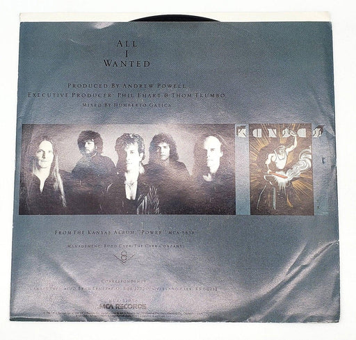 Kansas All I Wanted 45 RPM Single Record MCA Records 1986 PROMO MCA 52958 2