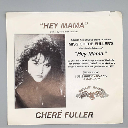 Cheré Fuller Hey Mama Single Record Brykas Records 1990 BRY-1201 1