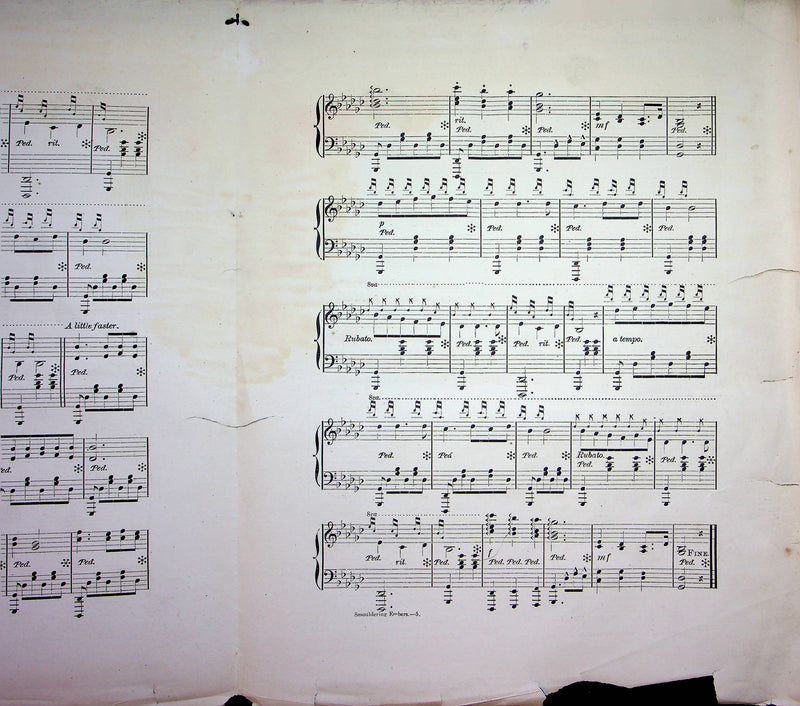 Smouldering Embers Reverie Sheet Music Antique Piano Charles Belmont Hagen 1908 5