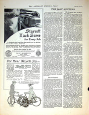 1917 Nash Motors Nash Six Print Ad Valve-In-Head Motor 14"x11" 2