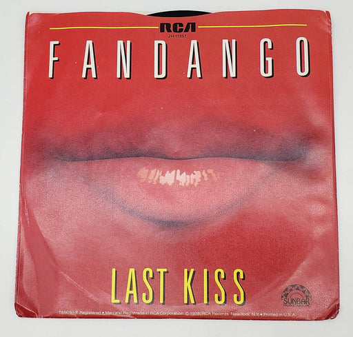 Fandango Last Kiss 45 RPM Single Record RCA 1978 PROMO JH-11357 2