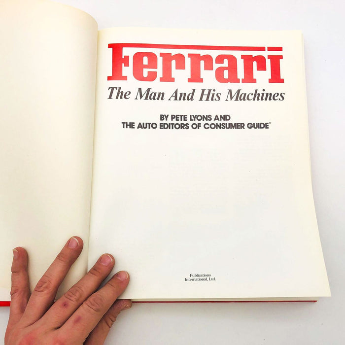 Ferrari The Man And His Machines Hardcover Pete Lyons 1989 1st Edition Cars 8