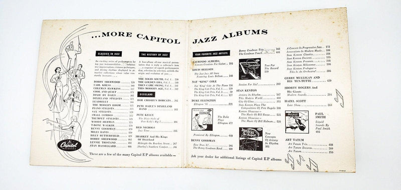 Stan Kenton New Concepts Artistry In Rhythm 45 RPM 2x EP Record Capitol 1953 4