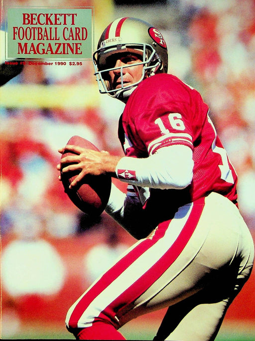 Beckett Football Magazine December 1990 # 9 Joe Montana Bobby Humphrey Rookie 1 1