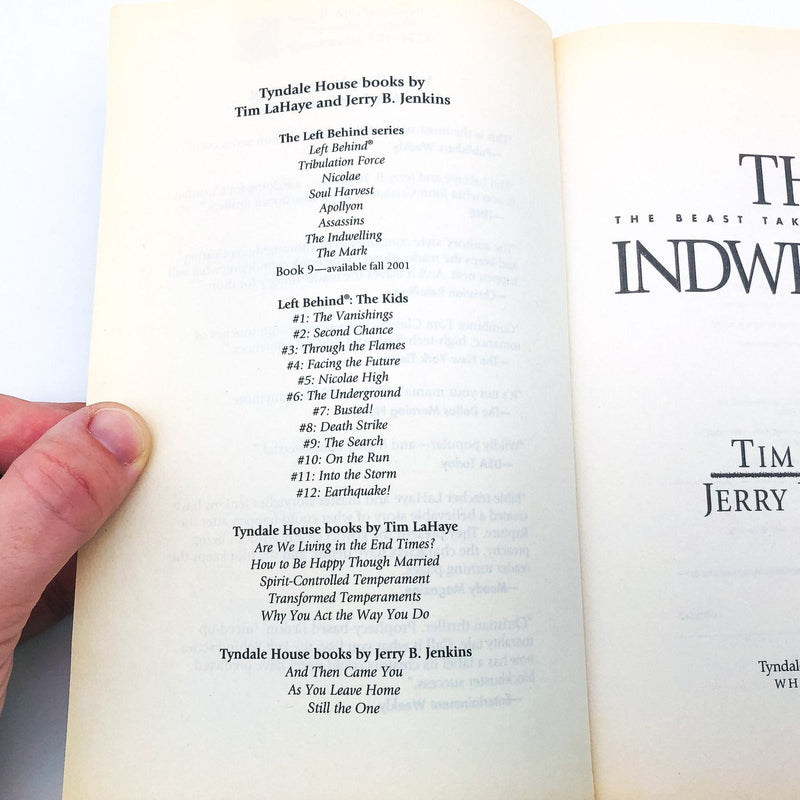 Nicolae Apollyon Assassins Indwelling Left Behind Books 3 5 6 7 Tim LaHaye 1999 10
